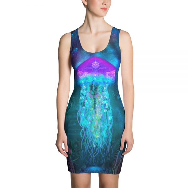 Cosmic Luminescence Sublimation Cut & Sew Dress