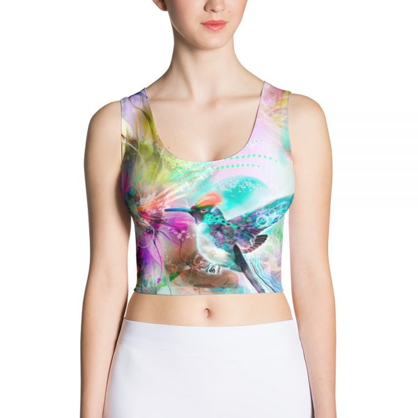 Hummingbird Sublimation Cut & Sew Crop Top
