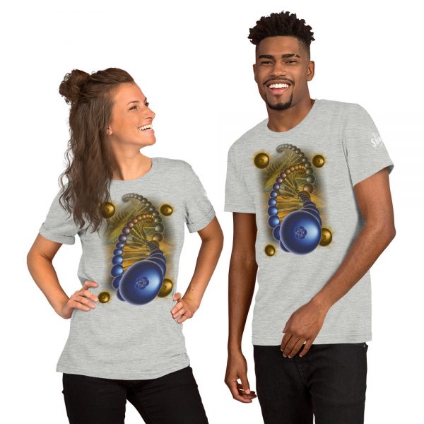 Blueberry Helix Unisex Staple T-Shirt | Bella + Canvas 3001 - Light Colors - Image 5