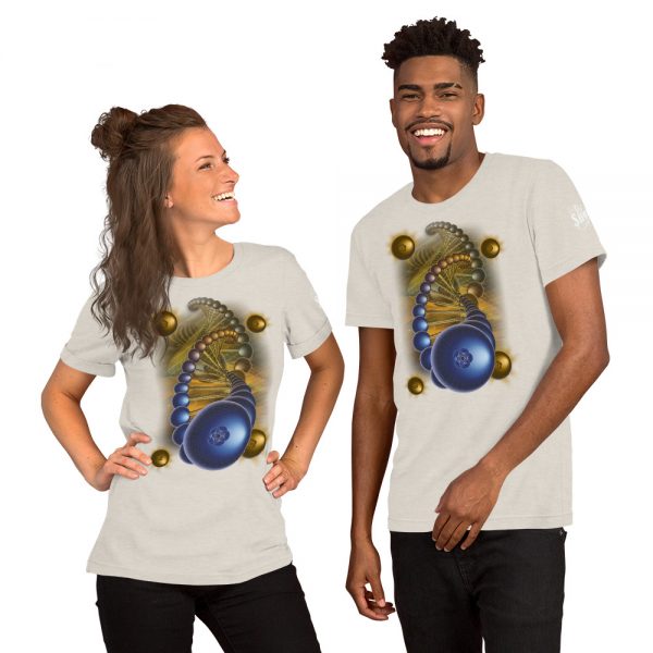Blueberry Helix Unisex Staple T-Shirt | Bella + Canvas 3001 - Light Colors - Image 8