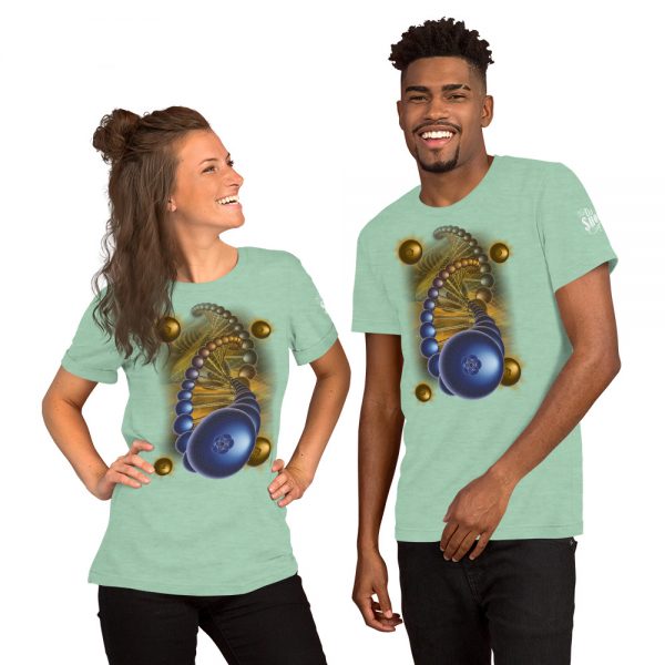 Blueberry Helix Unisex Staple T-Shirt | Bella + Canvas 3001 - Light Colors - Image 3