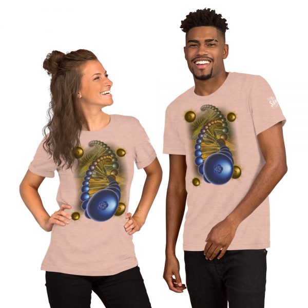 Blueberry Helix Unisex Staple T-Shirt | Bella + Canvas 3001 - Light Colors - Image 4