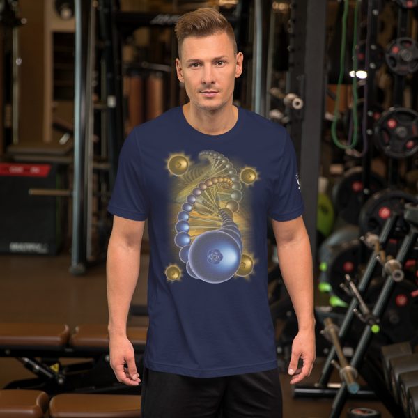 Blueberry Helix Unisex Staple T-Shirt | Bella + Canvas 3001 - Image 4