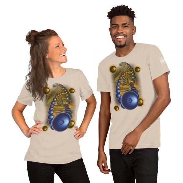 Blueberry Helix Unisex Staple T-Shirt | Bella + Canvas 3001 - Light Colors - Image 7